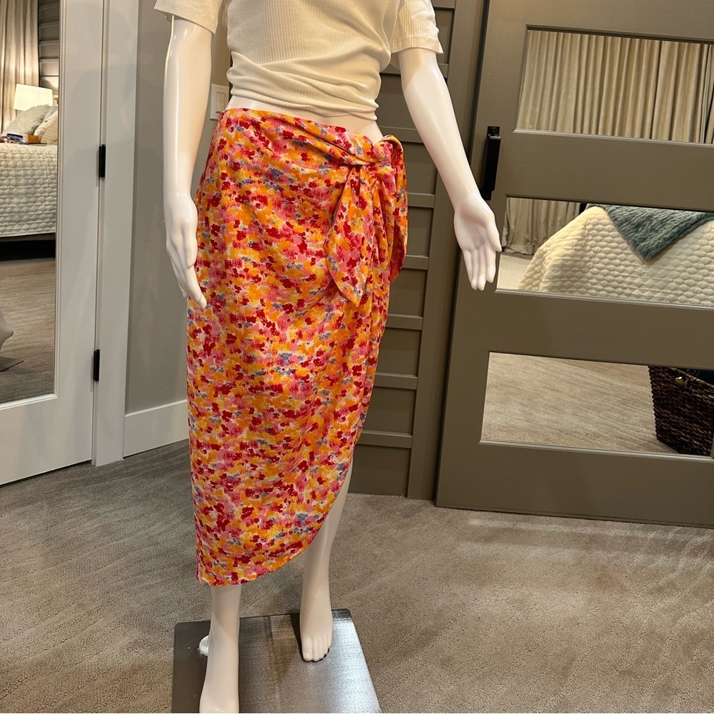 Lili Sidonio Floral Midi Skirt Size M - Picture 1 of 6